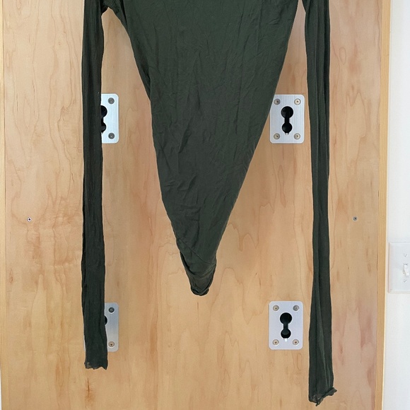 Rick Owens Lilies long sleeve draped top NWT 38IT, US2 - Picture 4 of 8